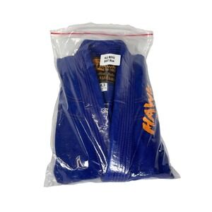 Hawk Jiu Jitsu BJJ Boys Suit Blue Gi Martial Arts Uniform Size K3 Cotton